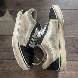 VANS OLD SKOOL - BLUE NAVY WHITE - SIZE 9 US (M)